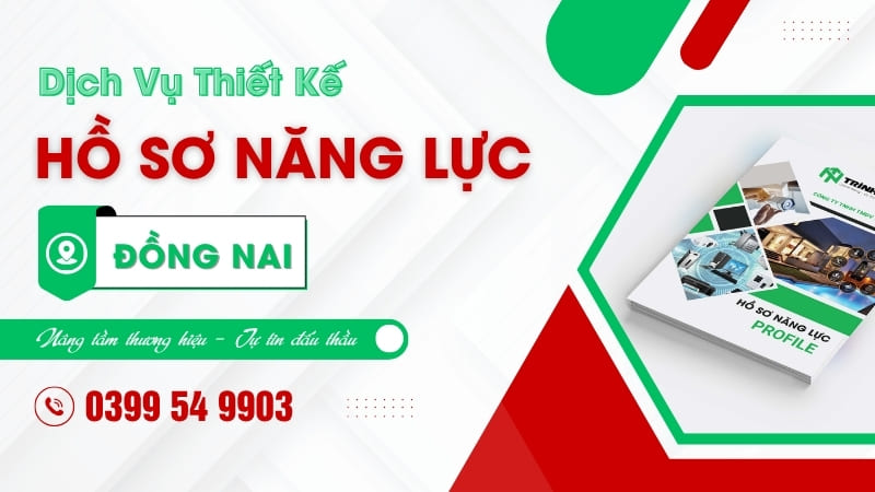 Thiết kế hồ sơ năng lực Đồng Nai