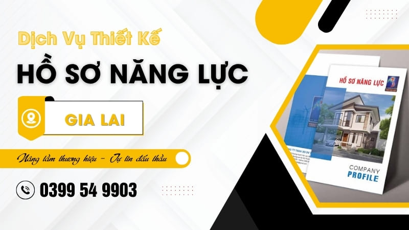 Thiết kế hồ sơ năng lực Gia Lai