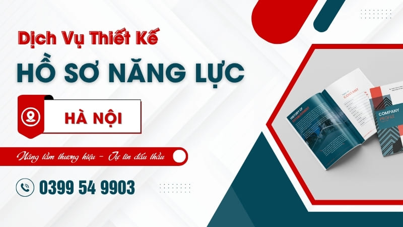 Thiết kế hồ sơ năng lực Hà Nội