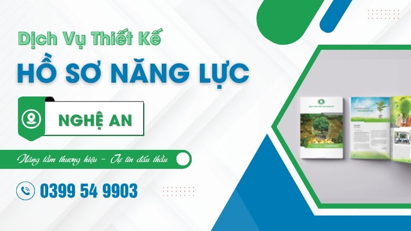 Thiết kế hồ sơ năng lực Nghệ An